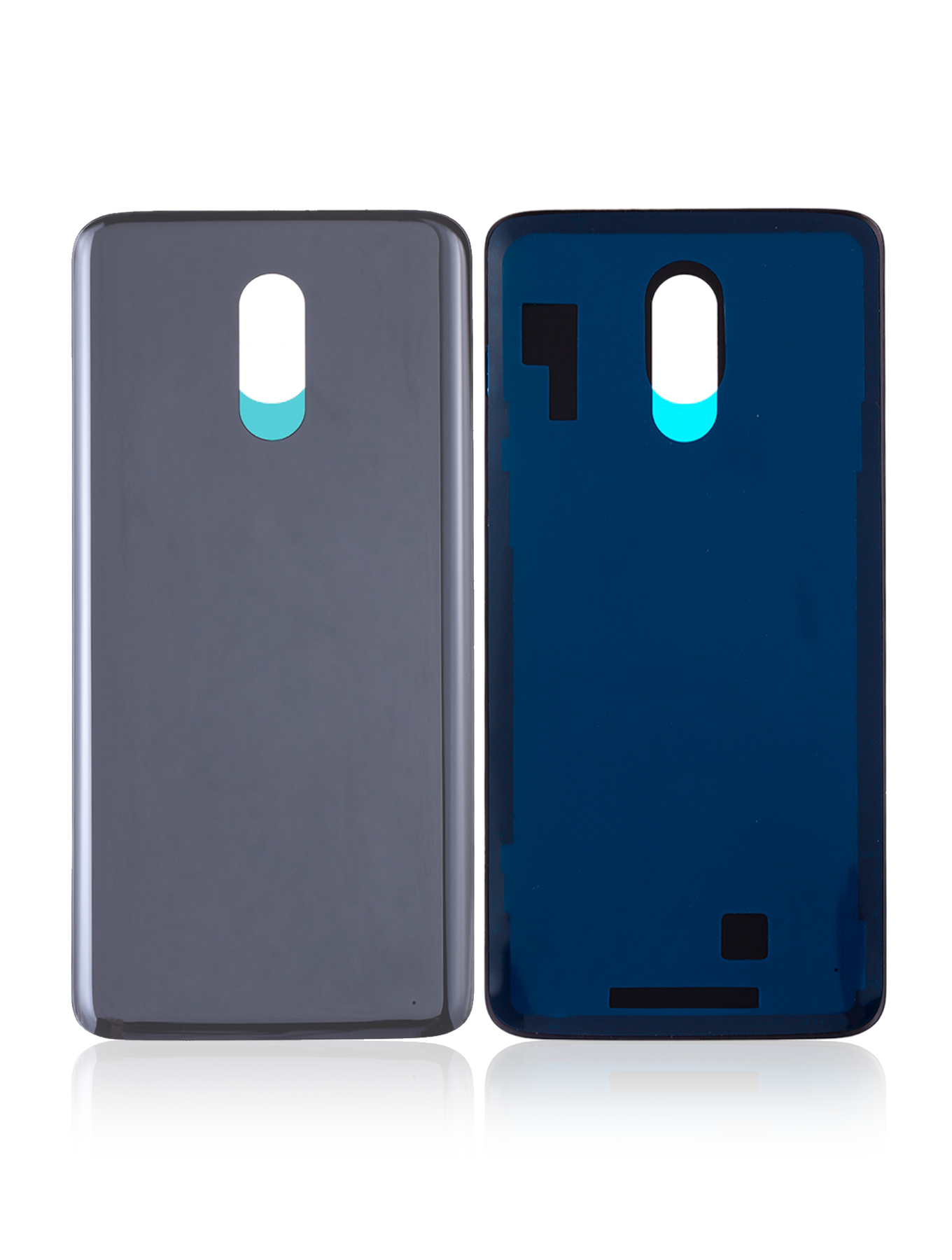 Replacement Back cover Glass Compatible For OnePlus 7 (Mirror Gray)
