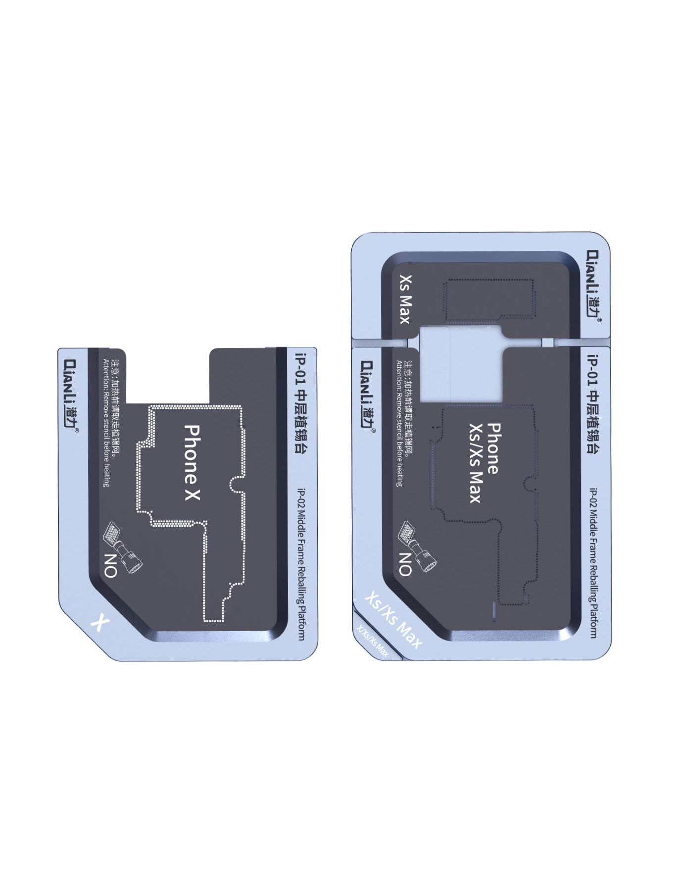 Metal Middle Frame Reballing Platform (IP-01) For iPhone X / XS / XS Max (Qianli)