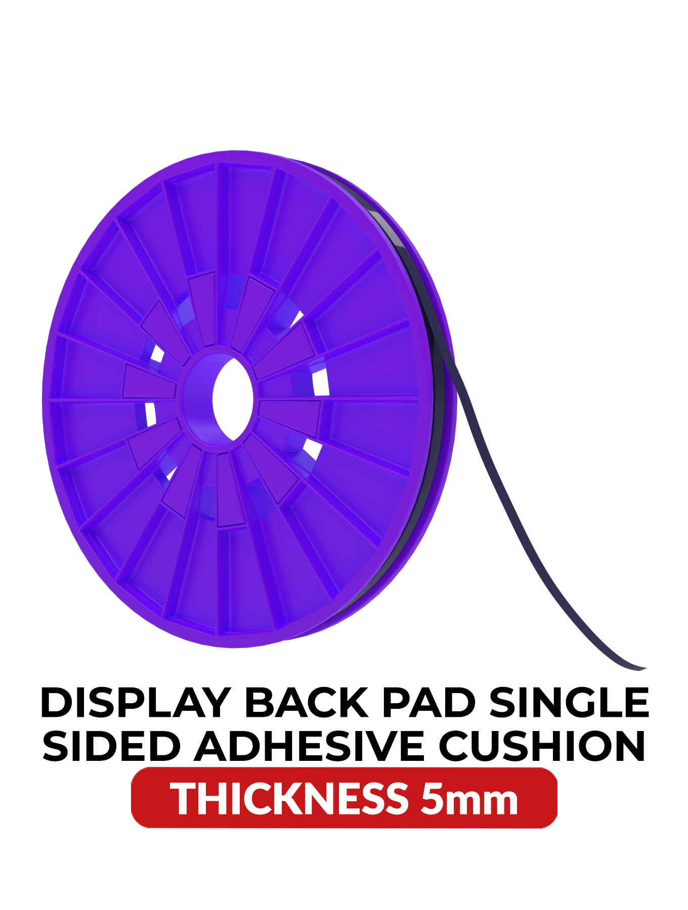 Polyurethane Poron ShockSeal Absorbing Foam Tape (5MM x 20M) (Rogers Model # 4790-79)