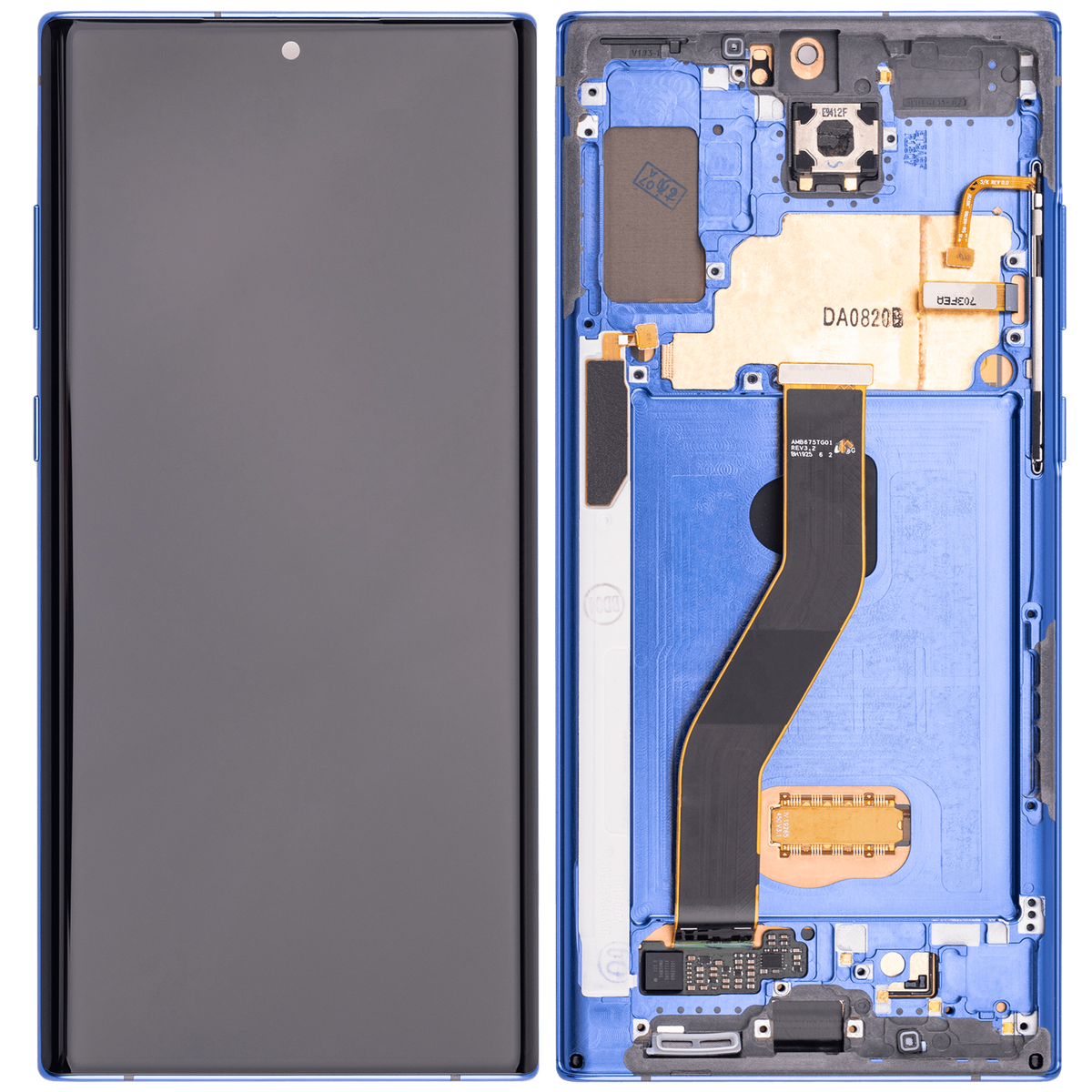 OLED Assembly With Frame Replacement  Compatible For Samsung Galaxy Note 10 Plus / 5G (Vemake) (Blue)