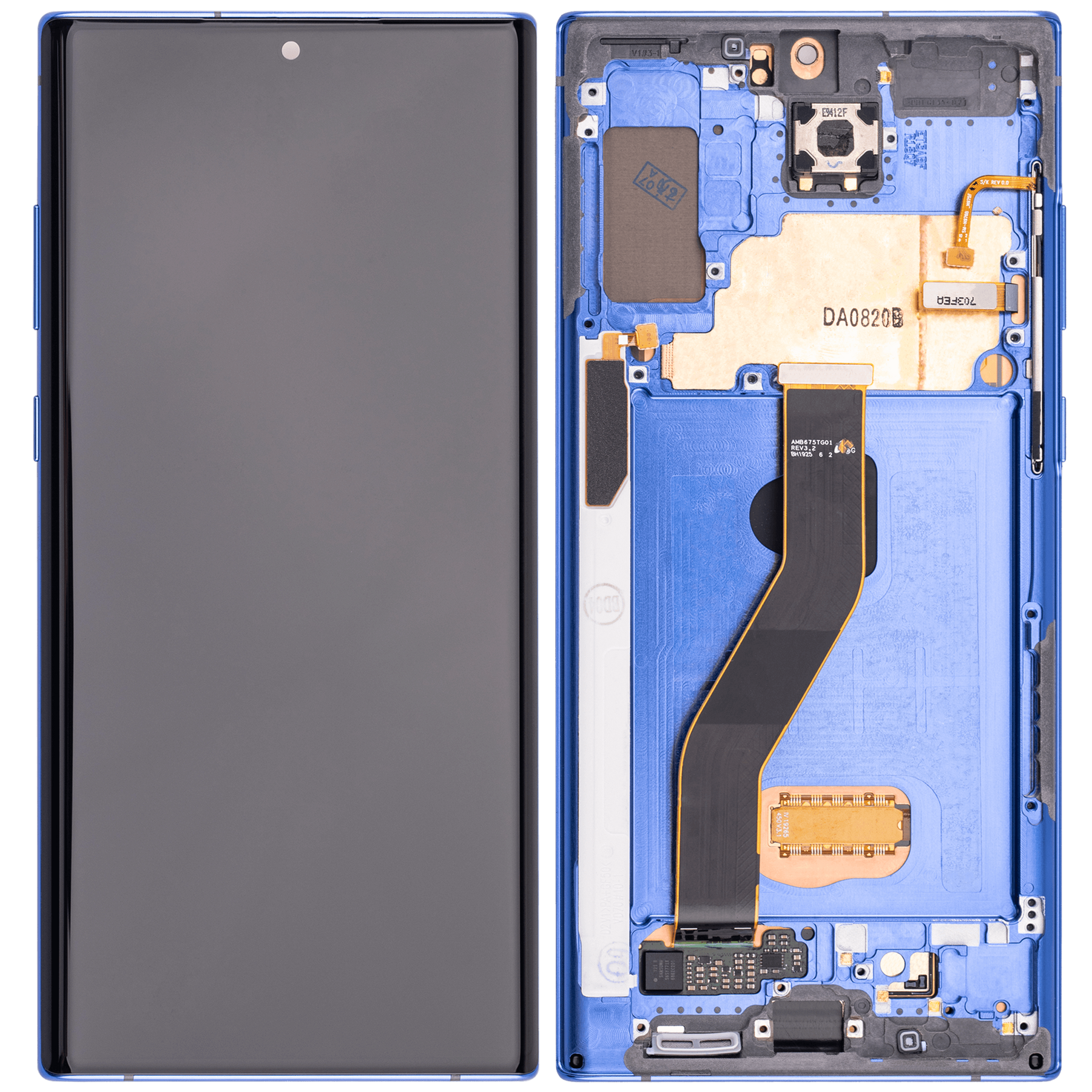 OLED Assembly With Frame Replacement  Compatible For Samsung Galaxy Note 10 Plus / 5G (Vemake) (Blue)