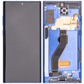 OLED Assembly With Frame Replacement  Compatible For Samsung Galaxy Note 10 Plus / 5G (Vemake) (Blue)