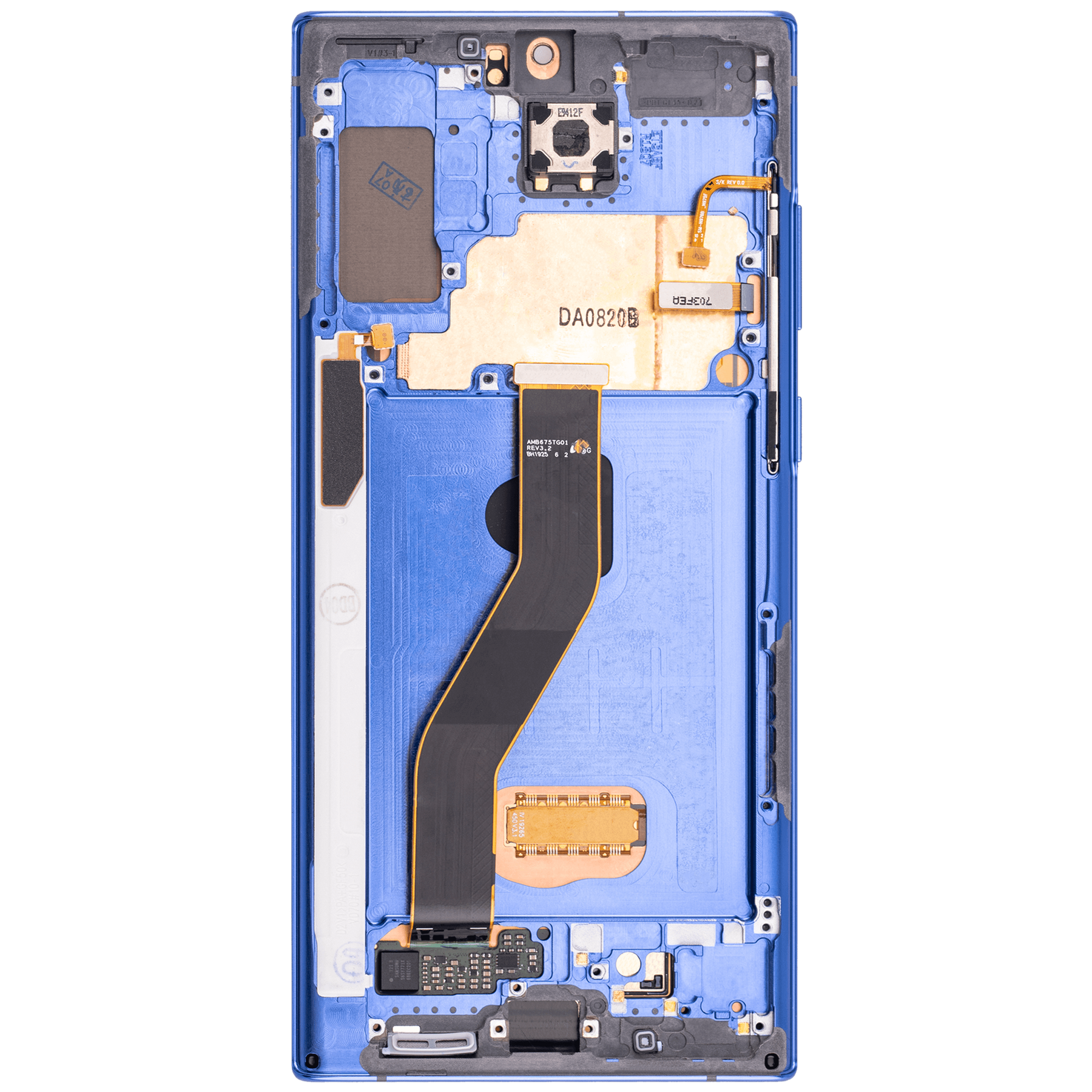 OLED Assembly With Frame Replacement  Compatible For Samsung Galaxy Note 10 Plus / 5G (Vemake) (Blue)
