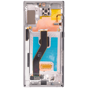 Replacement OLED Assembly With Frame Compatible For Samsung Galaxy Note 10 Plus / 5G (Vemake) (Aura Glow / Silver)