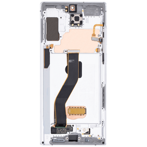 Replacement OLED Assembly With Frame Compatible For Samsung Galaxy Note 10 Plus / 5G (Vemake) (Aura White)