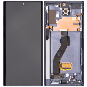 Replacement OLED Assembly With Frame Compatible For Samsung Galaxy Note 10 Plus / 5G (Vemake) (Aura Black)