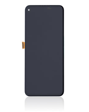 OLED Assembly With Frame Compatible For Google Pixel 5A 5G Replacement (Genuine OEM) (Black)