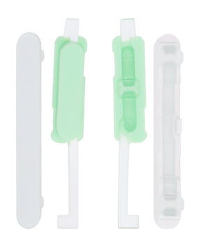 Hard Buttons (Power / Volume) Compatible For Google Pixel 4A 5G Replacement (Clearly White)