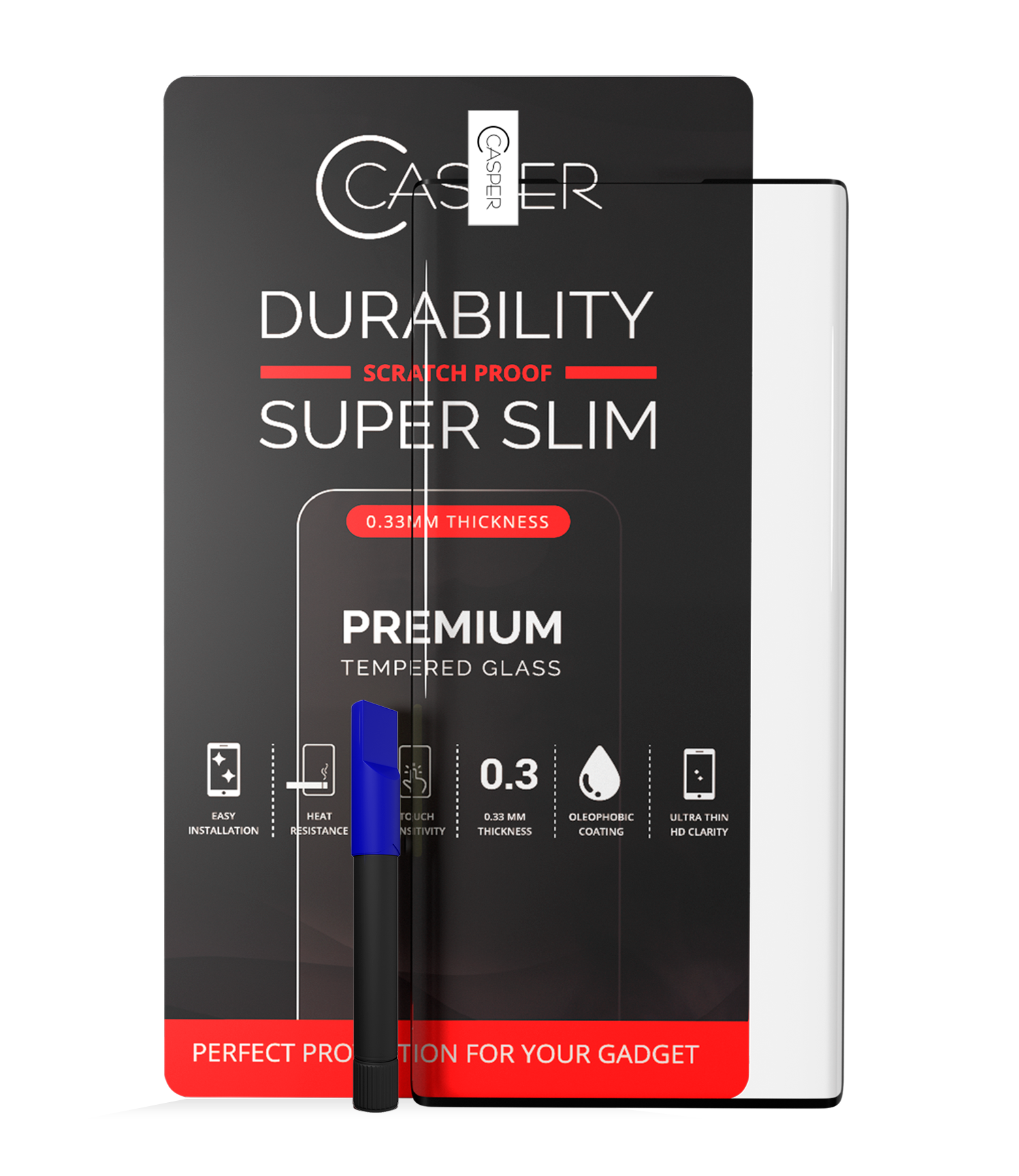 Replacement Casper UV Tempered Glass With Glue Compatible For Samsung Galaxy Note 20 Ultra (Case Friendly) (Retail Pack)