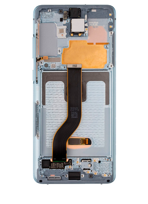 Replacement OLED Assembly With Frame Compatible For Samsung Galaxy S20 Plus 5G (Compatible With All Carriers) (Blemish: Grade D) (Cloud Blue)