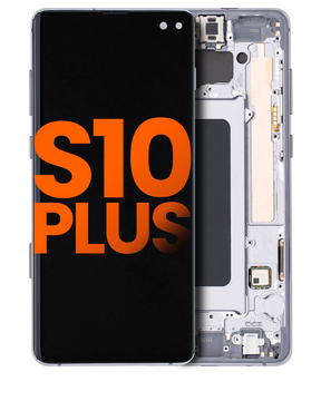 Replacement OLED Assembly With Frame Compatible For Samsung Galaxy S10 Plus (Blemish: Grade D) (Prism / Ceramic Black)