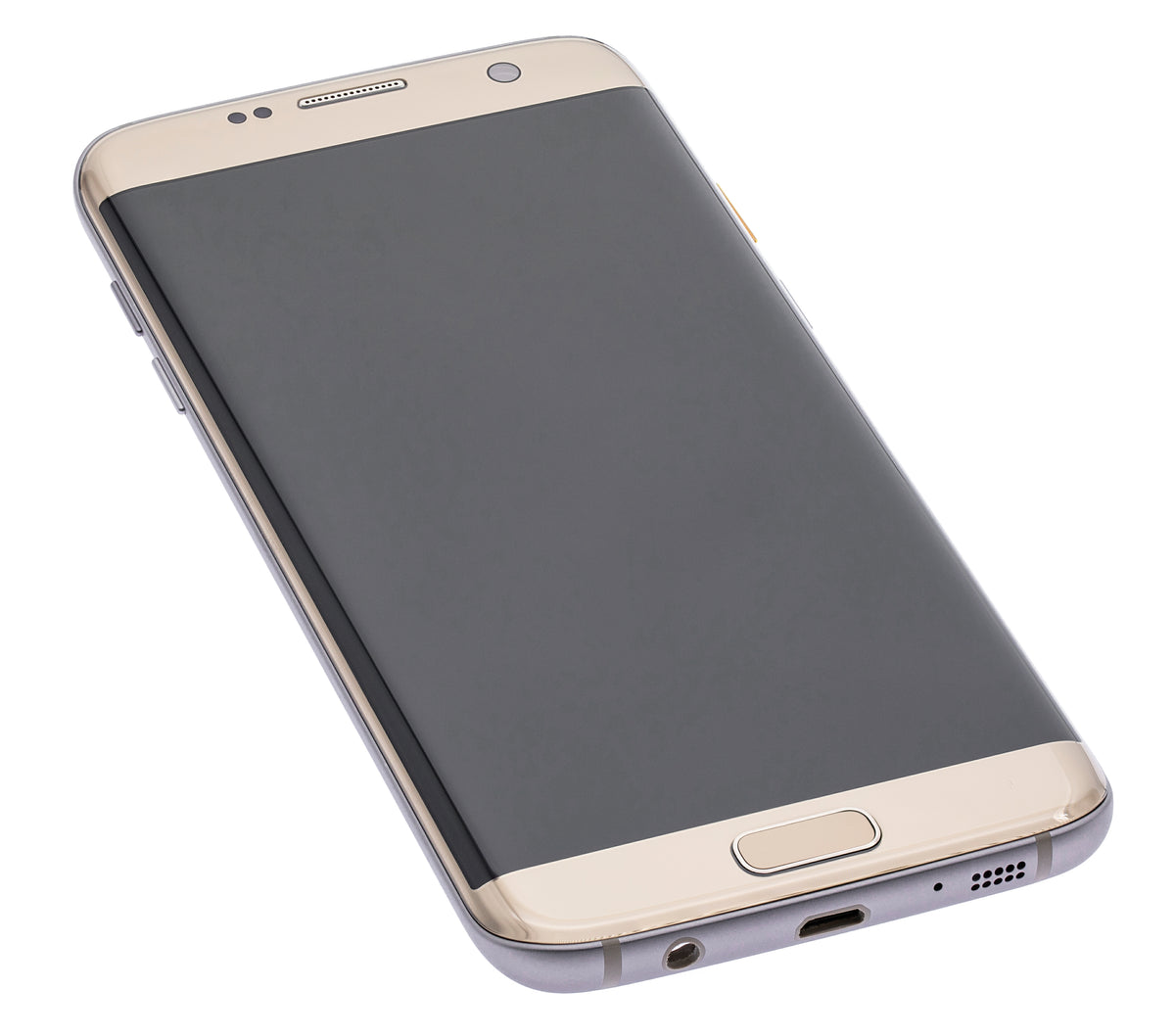 OLED Assembly With Frame Compatible For Samsung Galaxy S7 Edge Replacement (All US Models / G935A) (Vemake) (Gold Platinum)