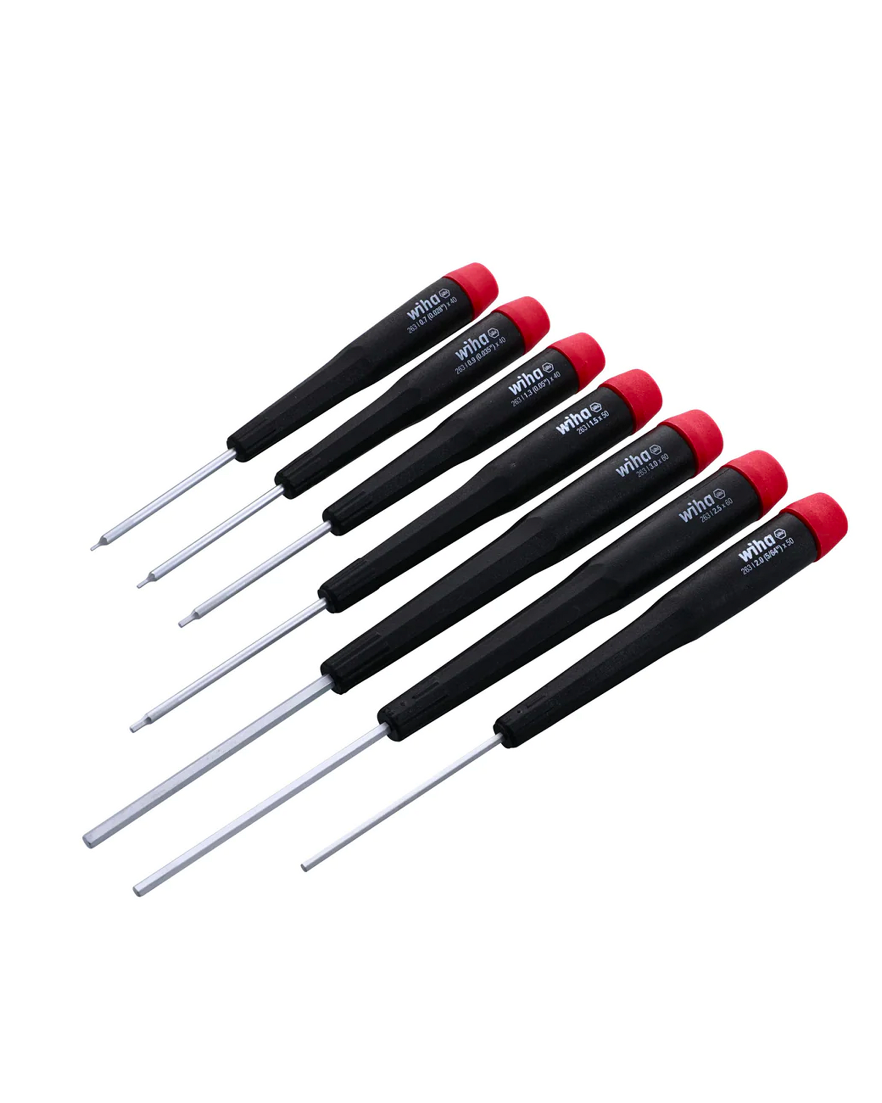 7 Piece Precision Hex Screwdrivers Set - Metric (26390) (Wiha)
