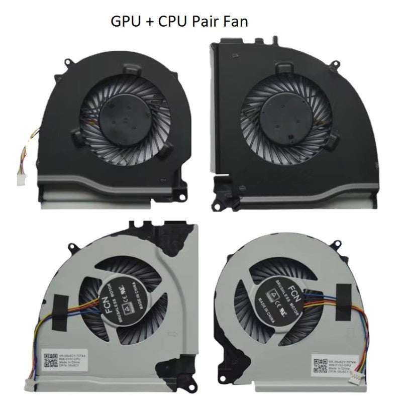 Fan For Dell Inspiron 15-7000, 15-7557, 15-7559, 15-5577, 15-5576, 15-7557, P57F CPU & GPU Cooling Fan Cooler ( 4-PIN )