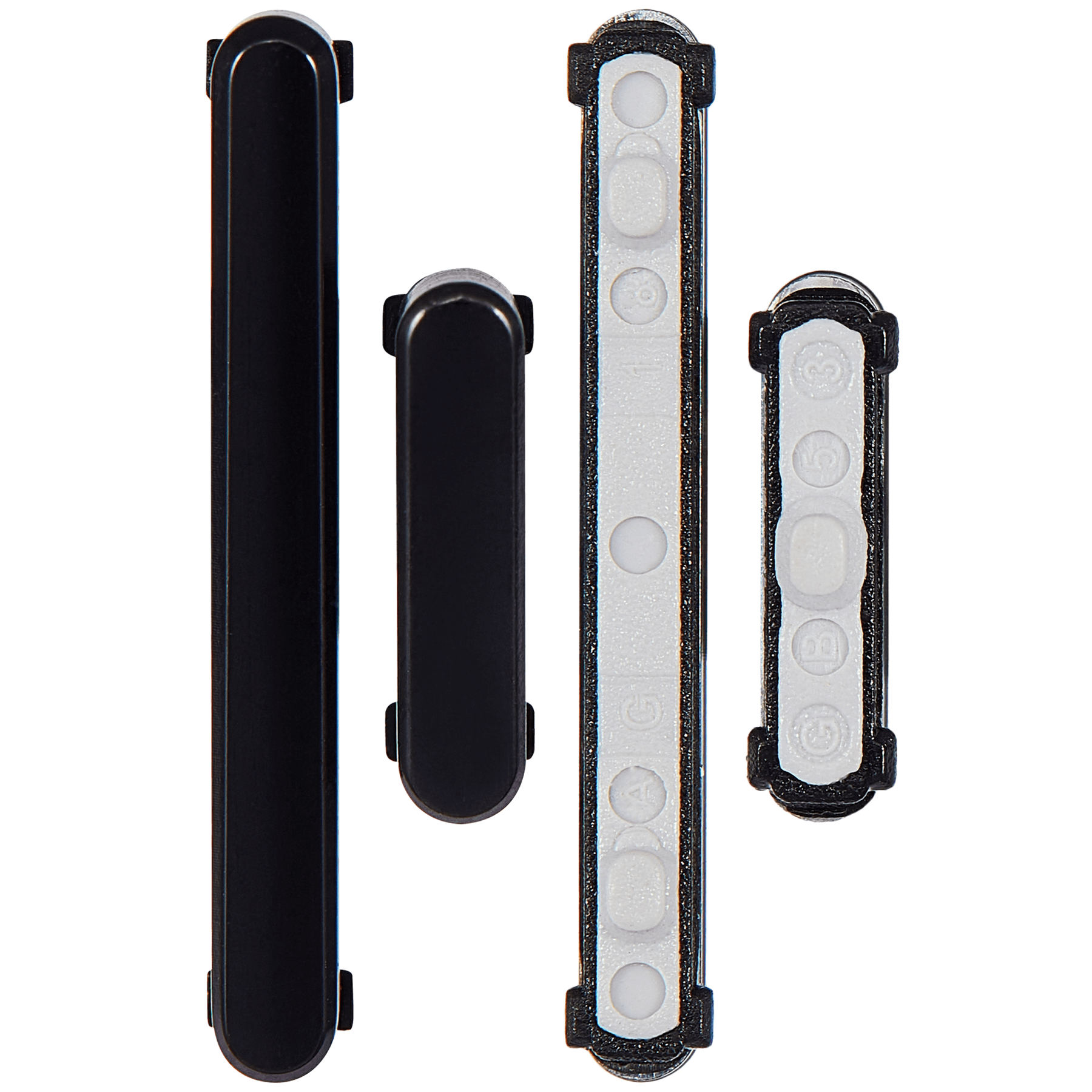 Hard Buttons (Power / Volume) Compatible For Samsung Galaxy S22 / S22 Plus Replacement (Phantom Black)