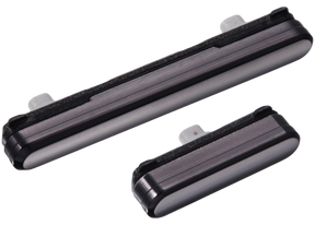 Hard Buttons (Power / Volume) Compatible For Samsung Galaxy S22 / S22 Plus Replacement (Phantom Black)