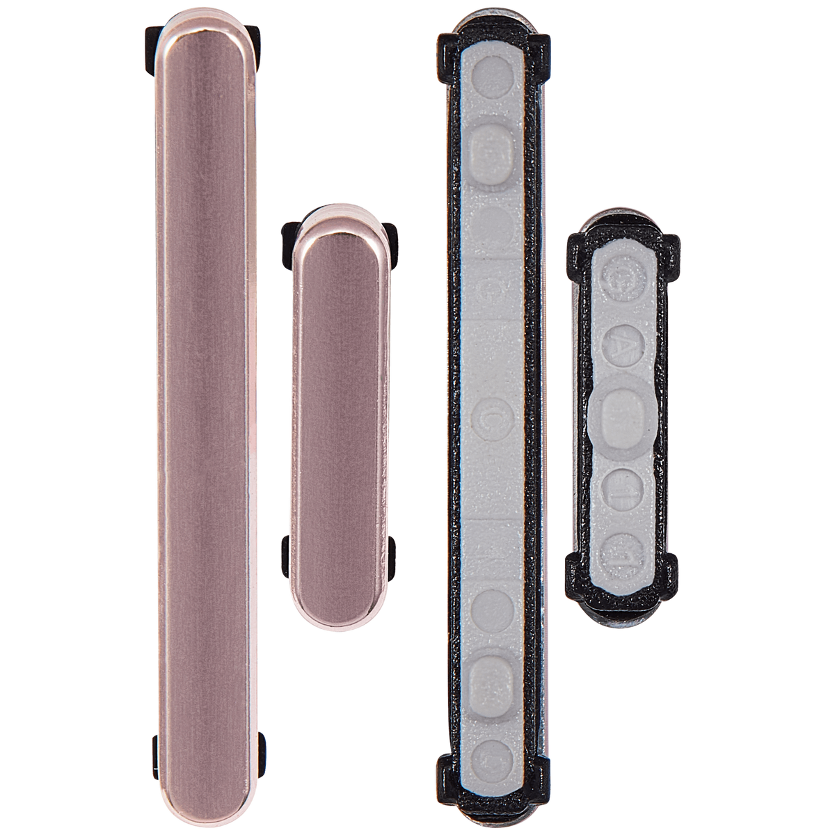 Replacement Hard Buttons (Power / Volume) Compatible For Samsung Galaxy S22 / S22 Plus (Pink Gold)