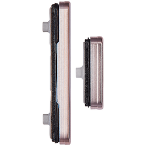 Replacement Hard Buttons (Power / Volume) Compatible For Samsung Galaxy S22 / S22 Plus (Pink Gold)