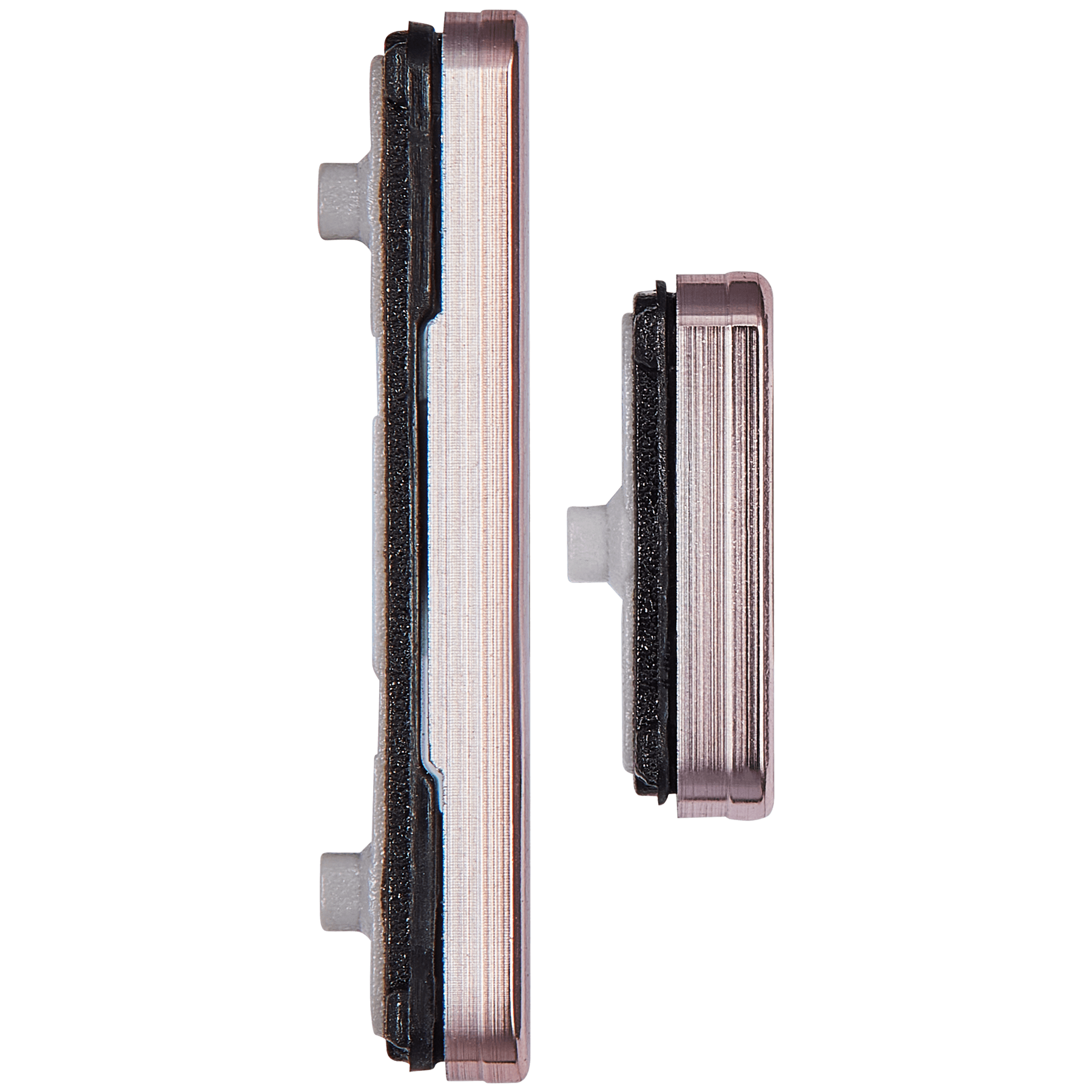 Replacement Hard Buttons (Power / Volume) Compatible For Samsung Galaxy S22 / S22 Plus (Pink Gold)