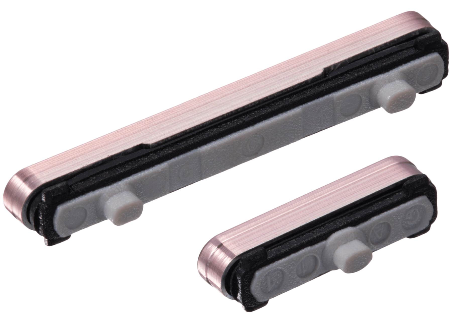 Replacement Hard Buttons (Power / Volume) Compatible For Samsung Galaxy S22 / S22 Plus (Pink Gold)