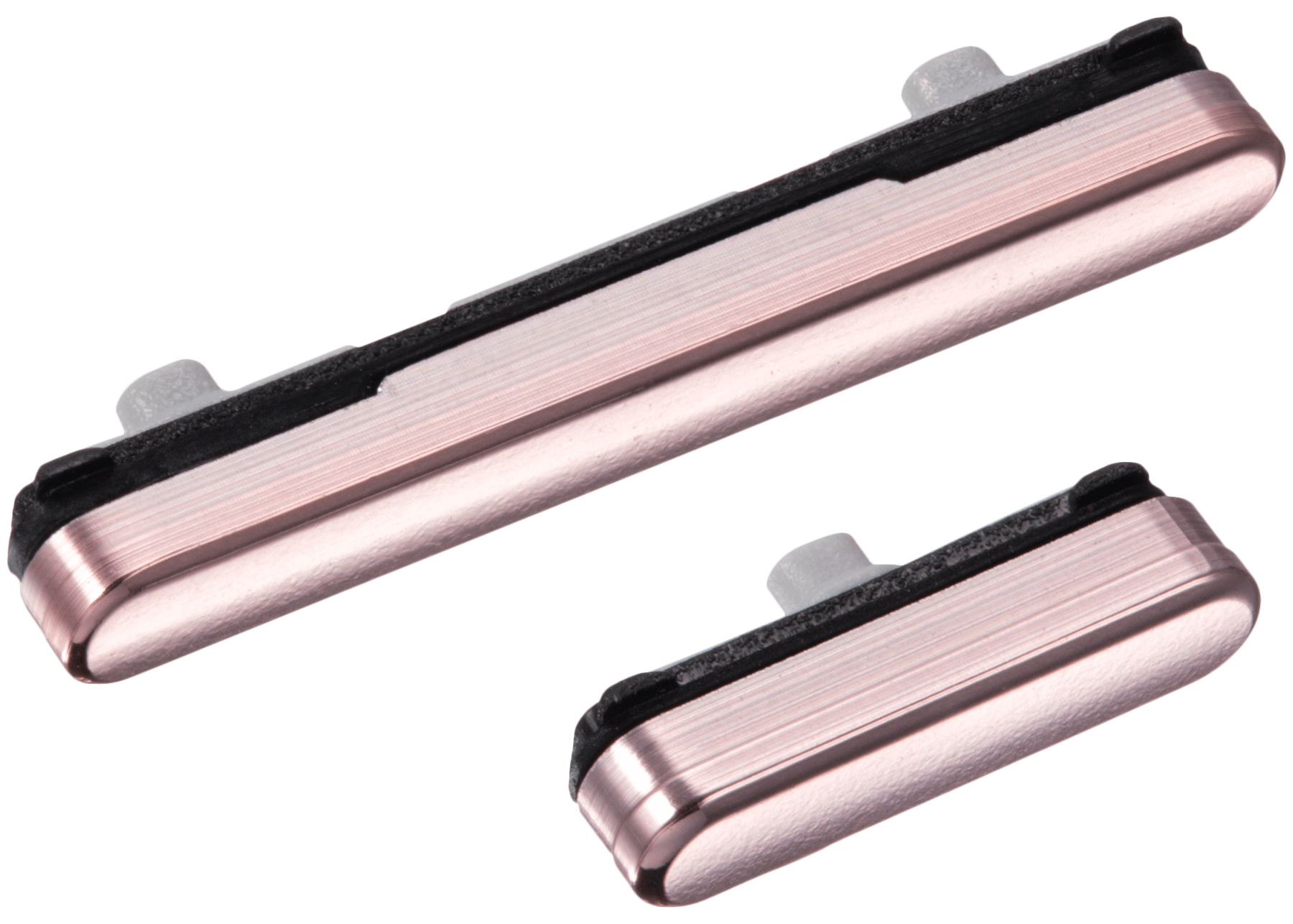 Replacement Hard Buttons (Power / Volume) Compatible For Samsung Galaxy S22 / S22 Plus (Pink Gold)