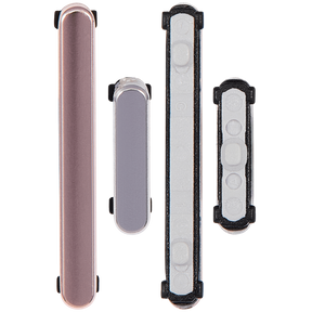 Hard Buttons (Power / Volume) Compatible For Samsung Galaxy S22 / S22 Plus Replacement (White)