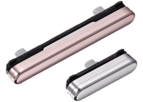 Hard Buttons (Power / Volume) Compatible For Samsung Galaxy S22 / S22 Plus Replacement (White)