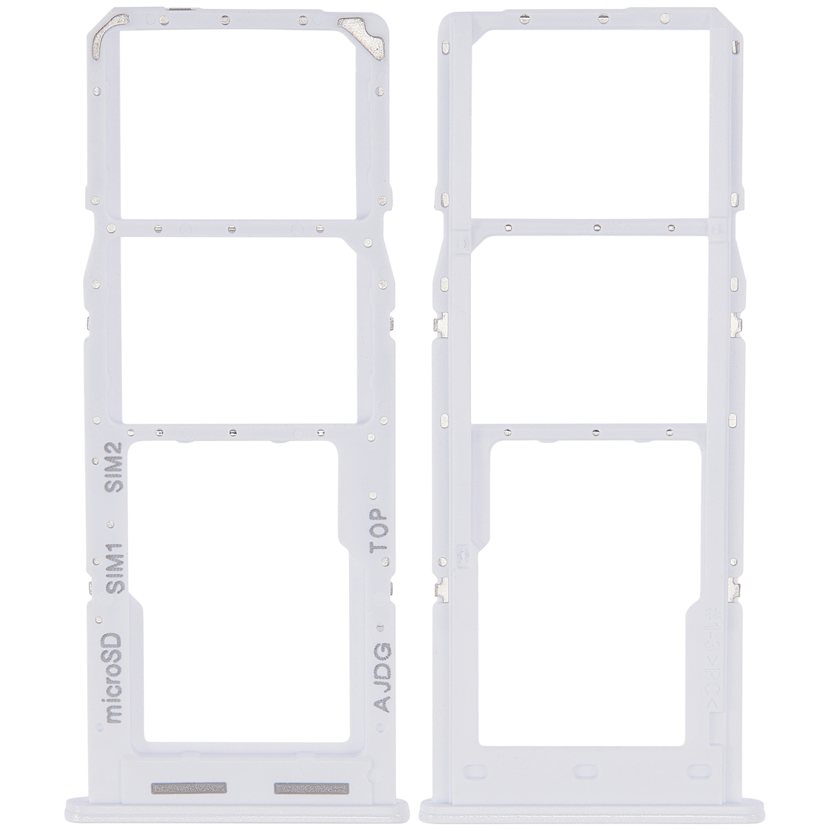 Dual Sim Card Tray Compatible For Samsung Galaxy A04S (A047 / 2022) (White)