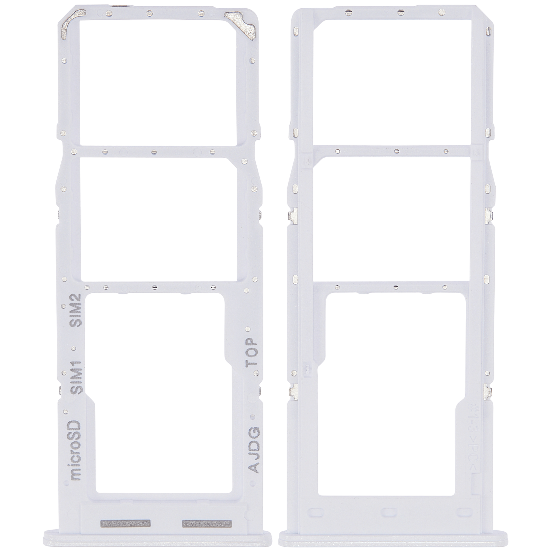Dual Sim Card Tray Compatible For Samsung Galaxy A04S (A047 / 2022) (White)
