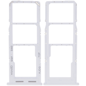 Dual Sim Card Tray Compatible For Samsung Galaxy A04S (A047 / 2022) (White)