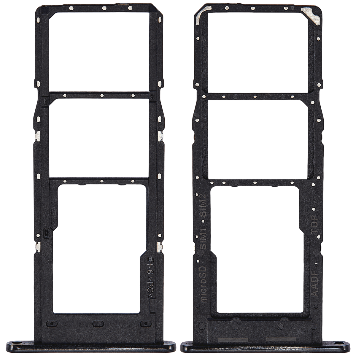 Dual Sim Card Tray Compatible For Samsung Galaxy A14 5G (A146F / 2023) (Black)