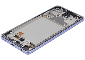 OLED Assembly With Frame Compatible For Samsung A72 Replacement  (A725 / 2021) (6.67") (Vemake) (Awesome Violet)