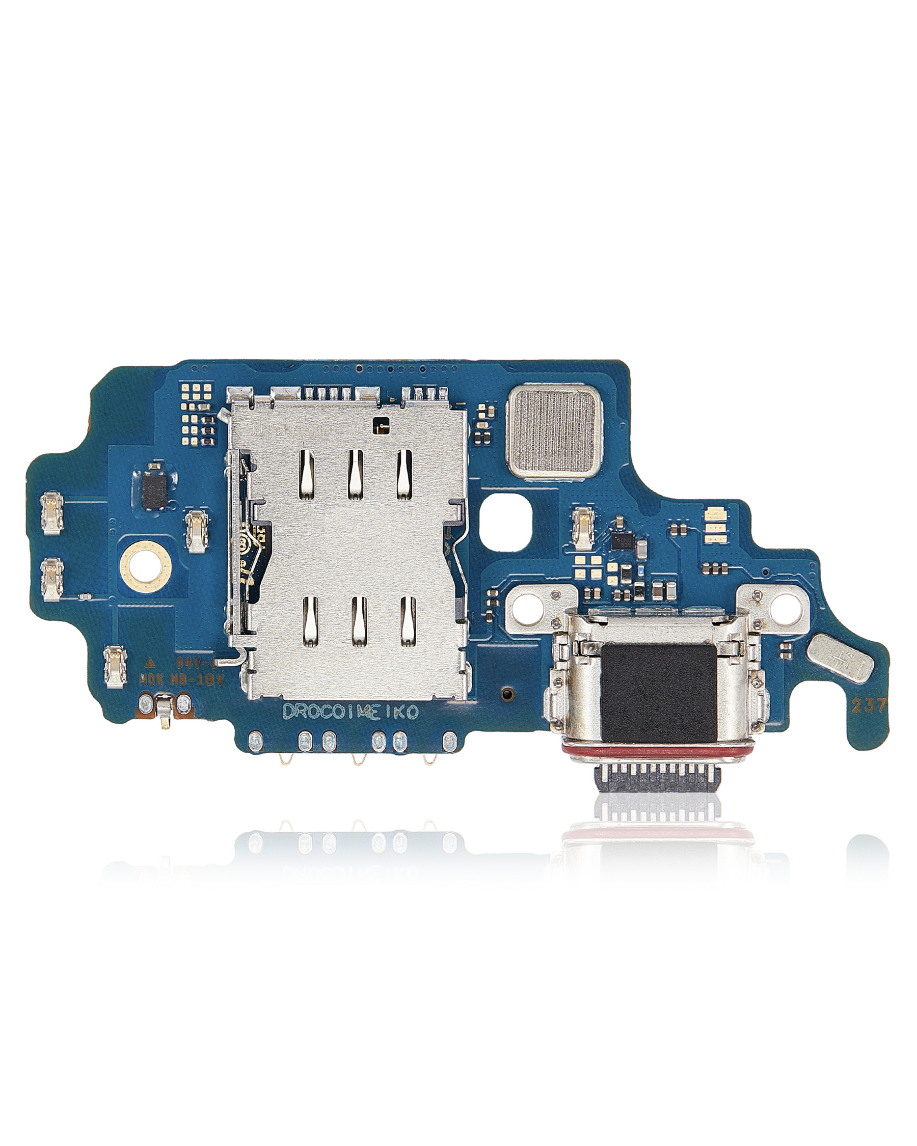 Charging Port Board With Sim Card Reader Compatible For Samsung Galaxy S21 Ultra 5G Replacement (G9980)