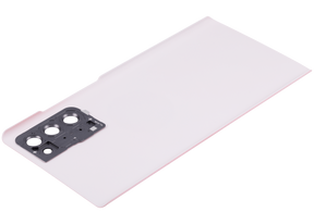 Back cover Glass With Camera Lens Compatible For Samsung Galaxy Note 20 5G Replacement (No Logo) (Vemake) (Aura Pink)