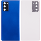 Back cover Glass With Camera Lens Compatible For Samsung Galaxy Note 20 5G Replacement (No Logo) (Vemake) (Mystic Blue)