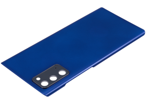 Back cover Glass With Camera Lens Compatible For Samsung Galaxy Note 20 5G Replacement (No Logo) (Vemake) (Mystic Blue)