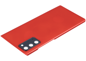 Replacement Back cover Glass With Camera Lens Compatible For Samsung Galaxy Note 20 5G (No Logo) (Vemake) (Mystic Red)