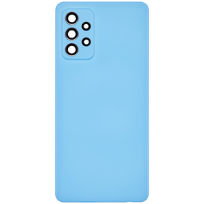 Back cover Glass Compatible For Samsung Galaxy A72 Replacement (A725 / 2021) (Vemake) (Awesome Blue)