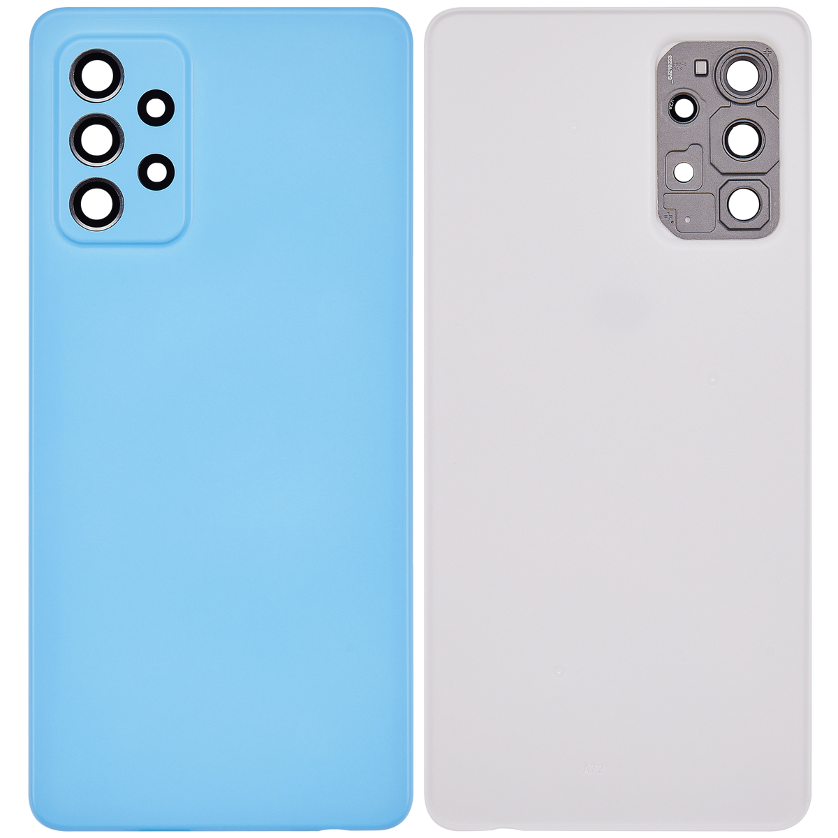 Back cover Glass Compatible For Samsung Galaxy A72 Replacement (A725 / 2021) (Vemake) (Awesome Blue)