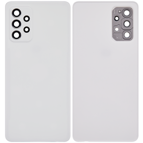 Back cover Glass Compatible For Samsung Galaxy A72 (A725 / 2021) (Vemake) (Awesome White)