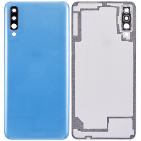 Back cover Glass Compatible For Samsung Galaxy A70 Replacement by Macfactory.in (A705 / 2019) (Vemake) (Blue)