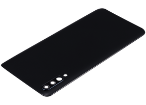 Replacement Back cover Glass Compatible For Samsung Galaxy A70 (A705 / 2019) (Vemake) (Black)