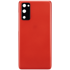Back cover Glass With Camera Lens Replacement Compatible For Samsung Galaxy S20 FE 5G  (Vemake) (Cloud Red)