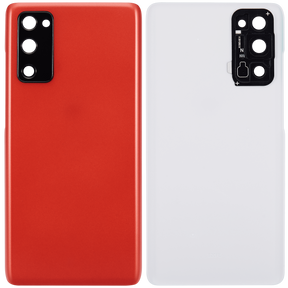 Back cover Glass With Camera Lens Replacement Compatible For Samsung Galaxy S20 FE 5G  (Vemake) (Cloud Red)
