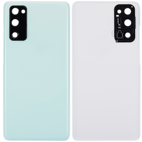 Replacement Back cover Glass With Camera Lens Compatible For Samsung Galaxy S20 FE 5G (Vemake) (Cloud Mint)