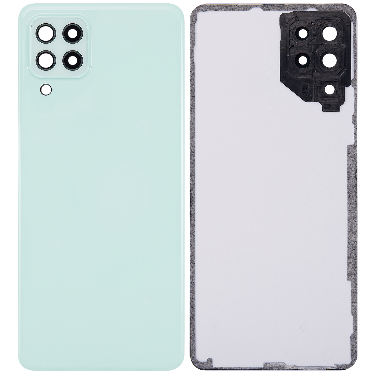 Back cover Glass With Camera Lens Compatible For Samsung Galaxy A22 4G (A225 / 2021) (Vemake) (Mint)