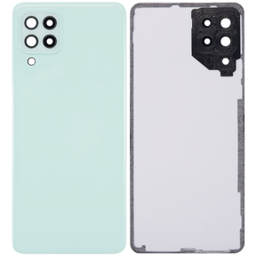 Back cover Glass With Camera Lens Compatible For Samsung Galaxy A22 4G (A225 / 2021) (Vemake) (Mint)