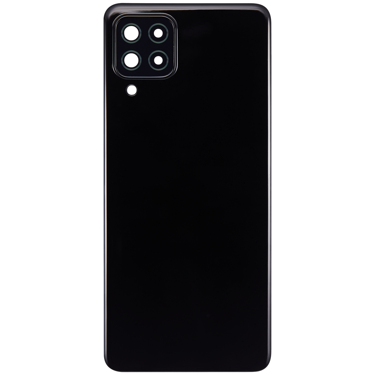 Back cover Glass With Camera Lens Compatible For Samsung Galaxy A22 4G (A225 / 2021) (Vemake) (Black)