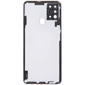 Back cover Glass With Camera Lens Compatible For Samsung Galaxy A21S (A217 / 2020) (Vemake) (White)