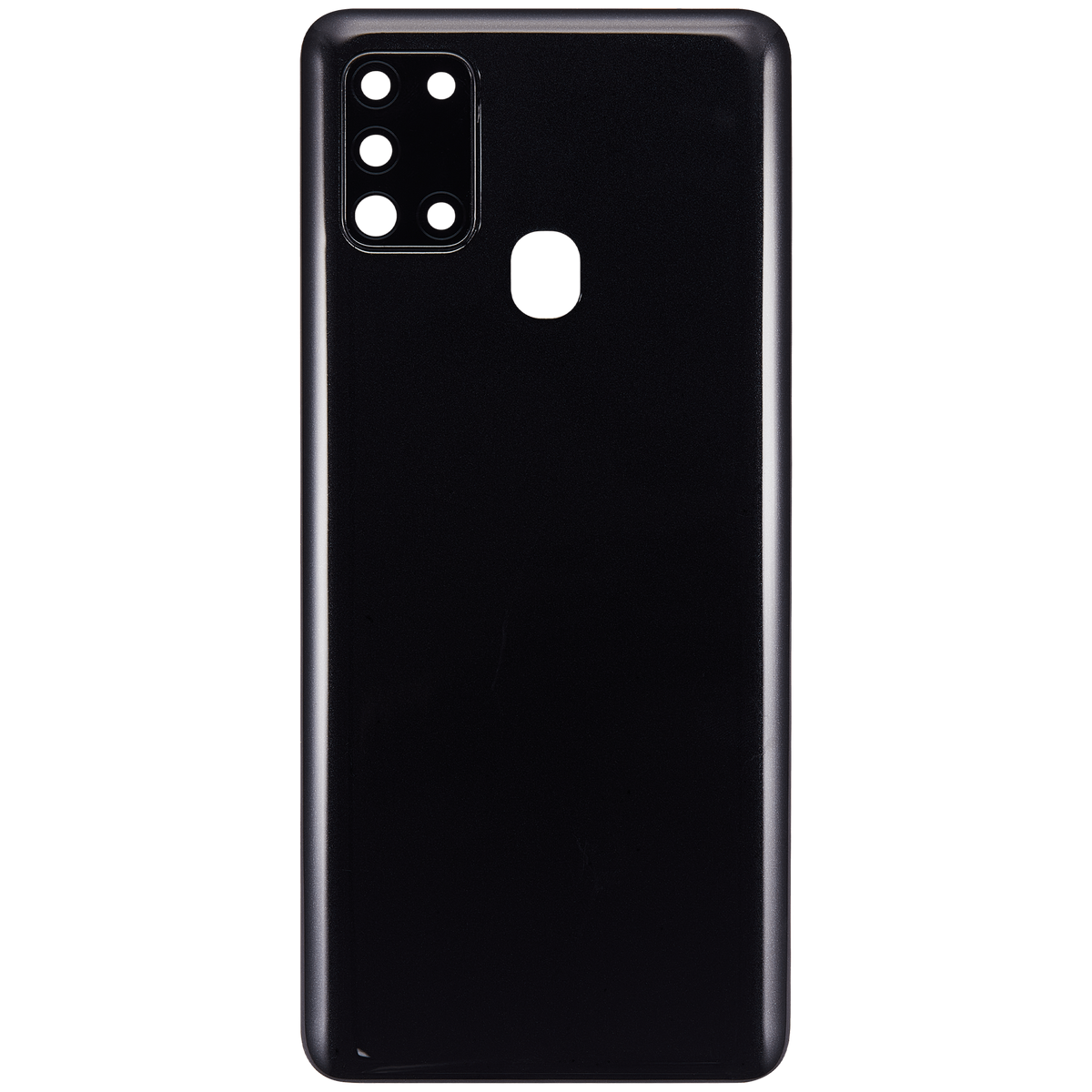 Back cover Glass With Camera Lens Compatible For Samsung Galaxy A21S (A217 / 2020) (Vemake) (Black)